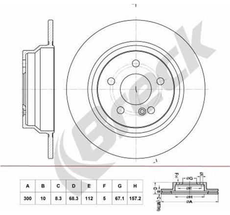 Disc frana Spate DR-ST MERCEDES CLS C218. CLS SHOOTING BRAKE X218. E T-MODEL S211. E T-MODEL S212. E W211. E W212 1.8-3.5 03.02-
