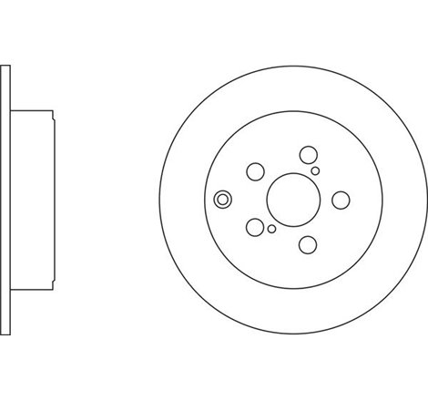 Disc frana Spate DR-ST TOYOTA AVENSIS 1.6-2.4 03.03-11.08 - Brembo-08.A335.11