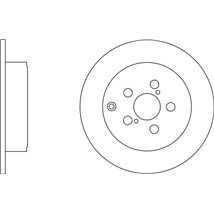 Disc frana Spate DR-ST TOYOTA AVENSIS 1.6-2.4 03.03-11.08 - Brembo-08.A335.11