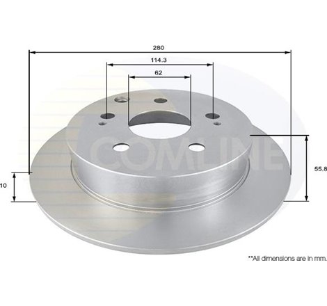 Disc frana Spate DR-ST TOYOTA AVENSIS 2.2D 07.05-11.08 - Brembo-08.A714.11