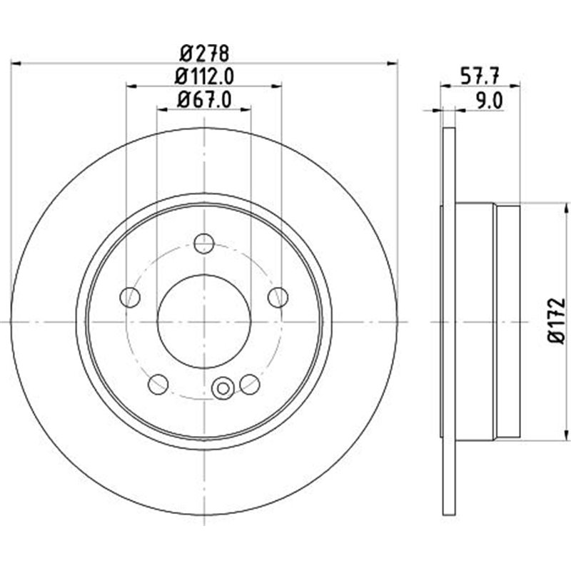 Disc frana Spate DR-ST MERCEDES C C204. C T-MODEL S204. C W204 1.6-2.2D 01.07- - Brembo-08.A737.11