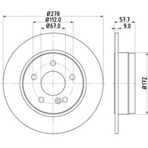 Disc frana Spate DR-ST MERCEDES C C204. C T-MODEL S204. C W204 1.6-2.2D 01.07- - Brembo-08.A737.11