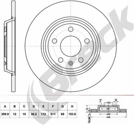 Disc frana Spate DR-ST AUDI A4 ALLROAD B8. A4 B8. A5. A6 ALLROAD C7. A6 C7. A7. Q5 1.8-4.2 06.07-09.18 - Brembo-08.A759.11