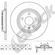 Disc frana Spate DR-ST AUDI A4 ALLROAD B8. A4 B8. A5. A6 ALLROAD C7. A6 C7. A7. Q5 1.8-4.2 06.07-09.18 - Brembo-08.A759.11