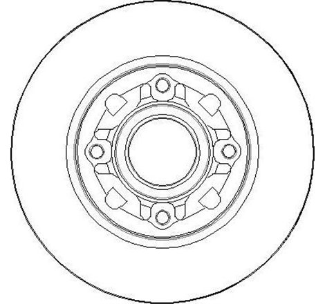 Disc de frana cu rulment Spate DR-ST cu inel ABS DS DS 4. CITROEN C3 II. C3 PICASSO. C4 I. C4 II. DS3. DS4. PEUGEOT 207. 208 I. 