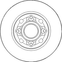 Disc de frana cu rulment Spate DR-ST cu inel ABS DS DS 4. CITROEN C3 II. C3 PICASSO. C4 I. C4 II. DS3. DS4. PEUGEOT 207. 208 I. 