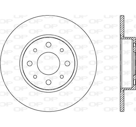 Disc frana Spate DR-ST ALFA ROMEO MITO 0.9-1.6D 08.08-10.18 - Brembo-08.A915.11
