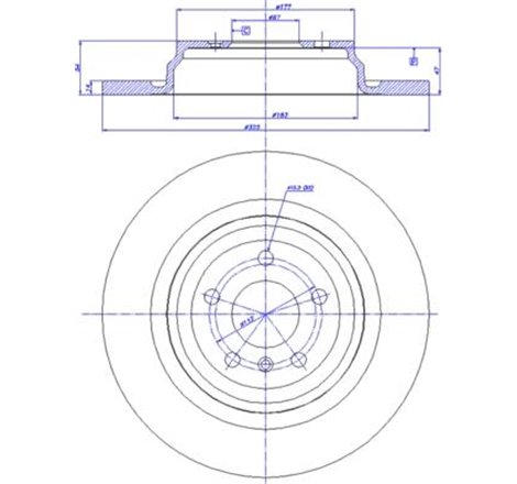 Disc frana Spate DR-ST MERCEDES GLE C292. GLE W166. M W166 2.2D-3.5 06.11-10.19 - Brembo-08.A957.11