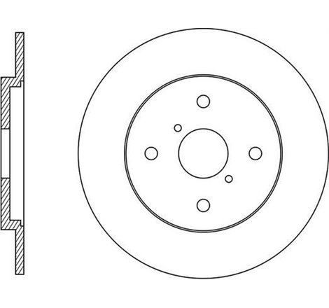 Disc frana Spate DR-ST DAIHATSU CHARADE VIII. TOYOTA YARIS. YARIS-HATCHBACK 1.0-1.8 08.05- - Brembo-08.B044.10