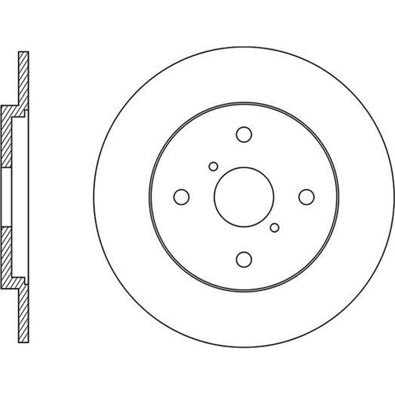 Disc frana Spate DR-ST DAIHATSU CHARADE VIII. TOYOTA YARIS. YARIS-HATCHBACK 1.0-1.8 08.05- - Brembo-08.B044.10