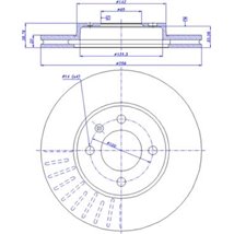 Disc frana Fata DR-ST SEAT AROSA. CORDOBA. CORDOBA VARIO. IBIZA II. INCA. TOLEDO I. VW CADDY II. CADDY III. CADDY II-MINIVAN. CA