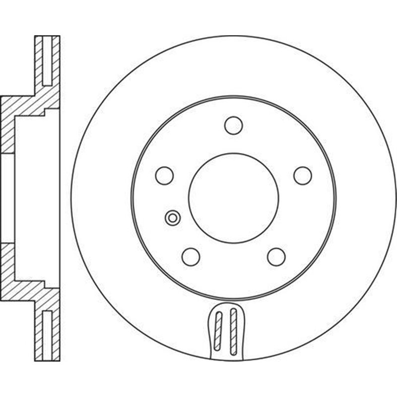 Brake disc. BREMBO Xtra. 1pcs. Drilled. fata . 286 mm. grosime 22 mm. BMW 3 E36. 3 E46. Z3 E36. Z4 E85 1.6-2.8 09.90-02.09 - Bre