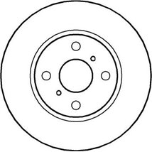 Disc frana Fata DR-ST GREAT WALL C30. VOLEEX C10. VOLEEX C20R. TOYOTA COROLLA. COROLLA-KOMBI 1.3-2.0D 05.92- - Brembo-09.5736.11