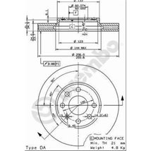 Disc frana Fata DR-ST CHEVROLET ASTRA. CORSA. OPEL ASTRA G. ASTRA G CLASSIC. ASTRA G-KOMBI. ZAFIRA A 1.2-2.0D 08.94-12.11 - Brem