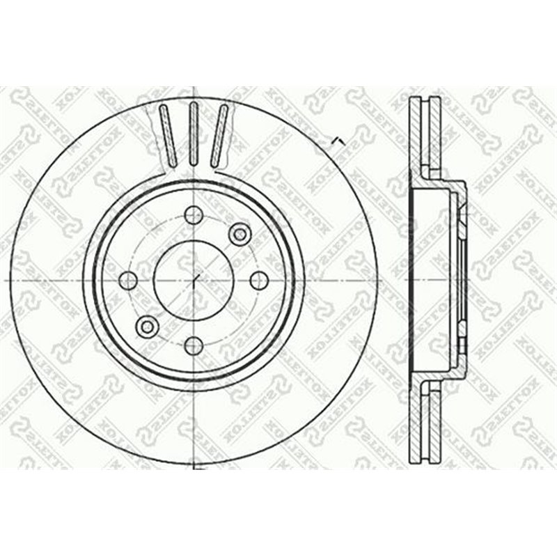 Brake disc. BREMBO Xtra. 1pcs. Drilled. fata . 280 mm. grosime 24 mm. DACIA DOKKER. DOKKER-MINIVAN. LODGY. RENAULT CAPTUR I. CLI