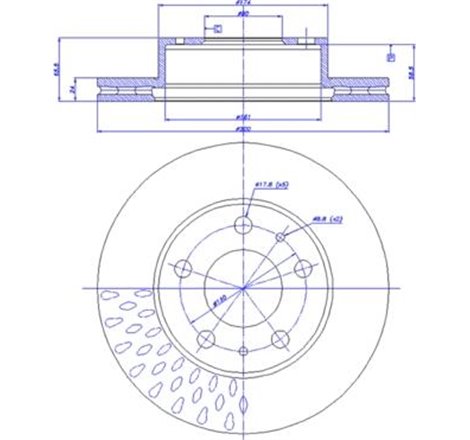 Disc frana Fata DR-ST CITROEN JUMPER I. JUMPER II. FIAT DUCATO. PEUGEOT BOXER 2.0-3.0D 02.94- - Brembo-09.8932.10