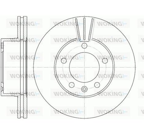 Disc frana Fata DR-ST NISSAN INTERSTAR. OPEL MOVANO A. RENAULT MASTER II 1.9D-3.0D 07.98- - Brembo-09.9080.10