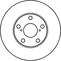 Disc frana Fata DR-ST TOYOTA RAV 4 II 1.8-2.4 05.00-11.05 - Brembo-09.9185.11
