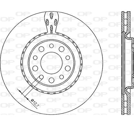 Brake disc. BREMBO Xtra. 1pcs. Drilled. fata . 330 mm. grosime 28 mm. ALFA ROMEO 159. BRERA. GIULIETTA. GIULIETTA-HATCHBACK. SPI