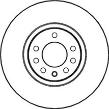 Brake disc. BREMBO Xtra. 1pcs. Drilled. fata . 308 mm. grosime 25 mm. OPEL ADAM. ASTRA G. ASTRA H. ASTRA H CLASSIC. ASTRA H GTC.