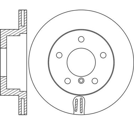 Brake disc. BREMBO Xtra. 1pcs. Drilled. fata . 292 mm. grosime 22 mm. BMW 1 E81. 1 E82. 1 E87. 1 E88. 3 E90. 5 E60 1.6-2.0-2.0D 