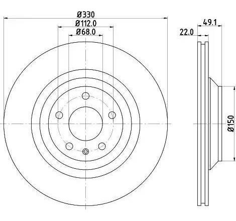 Disc frana Spate DR-ST AUDI A6 ALLROAD C6. A6 C6 2.7D-5.2 03.06-08.11 - Brembo-09.9767.11
