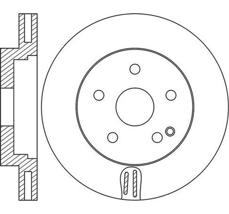 Disc frana Fata DR-ST MERCEDES CLS C219. E T-MODEL S211. E VF211. E W211. GLK X204 2.0-5.0 03.02-12.15 - Brembo-09.9825.21