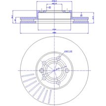 Disc frana Fata DR-ST FORD GALAXY I. GALAXY MK I. SEAT ALHAMBRA. VW CALIFORNIA T4 CAMPER. SHARAN. TRANSPORTER T4 1.8-2.8 07.90-0