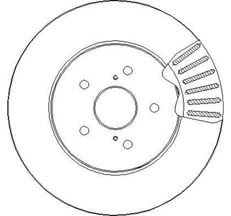 Disc frana Fata DR-ST LEXUS RX. TOYOTA HARRIER. HIGHLANDER-KLUGER 2.4-3.5 02.03-12.13 - Brembo-09.A109.11