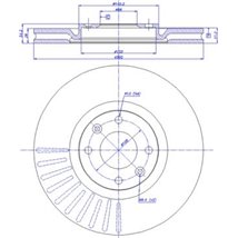 Disc frana Fata DR-ST DS DS 3-DS 3. DS 4. DS 5. CITROEN C4. C4 I. C4 II. C4 III. DS4. DS5. OPEL CORSA F. MOKKA. PEUGEOT 2008 II.