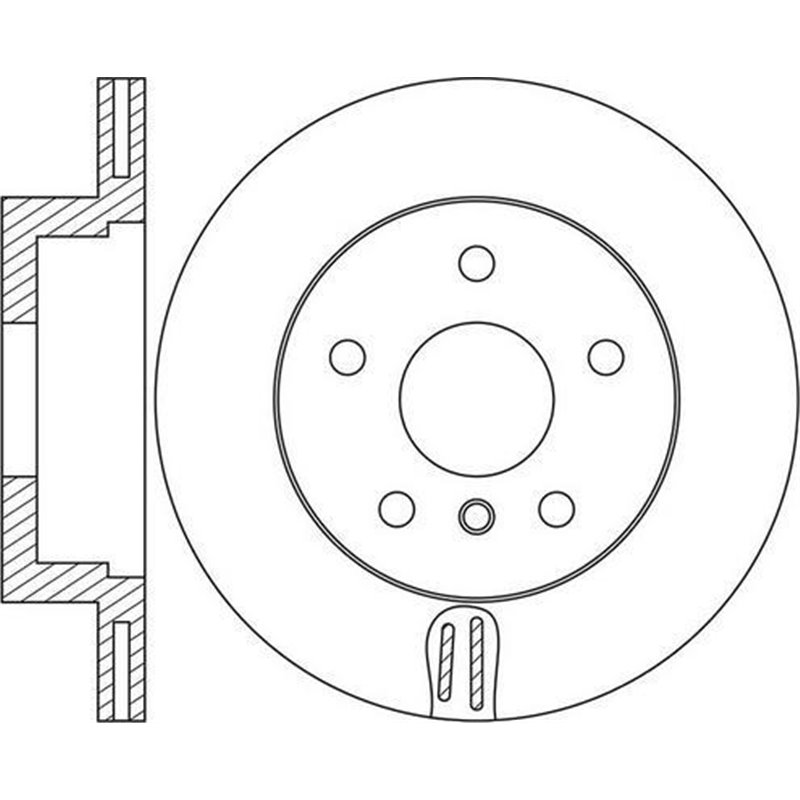 Brake disc. BREMBO Xtra. 1pcs. Drilled. fata . 330 mm. grosime 24 mm. BMW 1 E81. 1 E82. 1 E87. 1 E88. 3 E90. 3 E91. 3 E92 2.0-3.