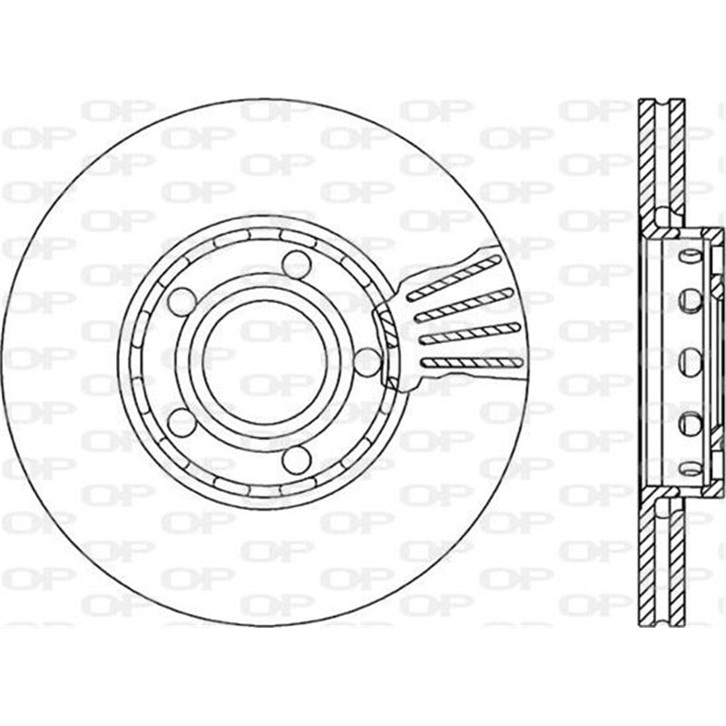 Disc frana Fata DR-ST AUDI A4 B5. SKODA SUPERB I. VW PASSAT B5. PASSAT B5.5 1.6-4.0 08.96-03.08 - Brembo-09.A428.11