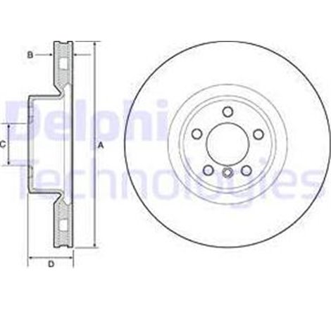Disc frana Fata DR-ST LAND ROVER RANGE ROVER III 4.4D-5.0 09.09-08.12 - Brembo-09.A771.11