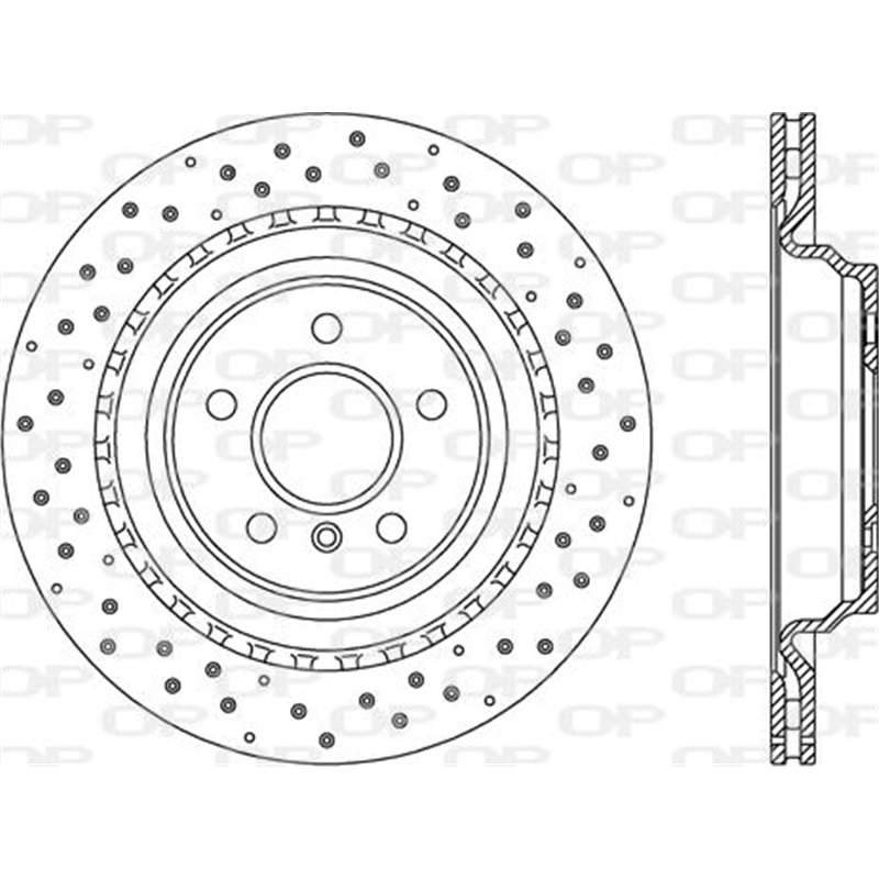 Disc frana Spate DR-ST MERCEDES GLE C292. GLE W166. M W166 2.2D-3.5 06.11-10.19 - Brembo-09.A959.21