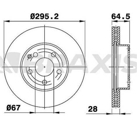 Disc frana Fata DR-ST MERCEDES C C204. C T-MODEL S204. C W204. E A207. E C207. E T-MODEL S212. E W212. SLC R172. SLK R172 1.6-3.