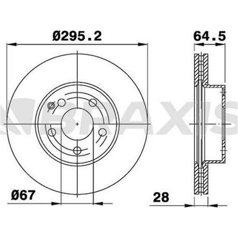 Disc frana Fata DR-ST MERCEDES C C204. C T-MODEL S204. C W204. E A207. E C207. E T-MODEL S212. E W212. SLC R172. SLK R172 1.6-3.