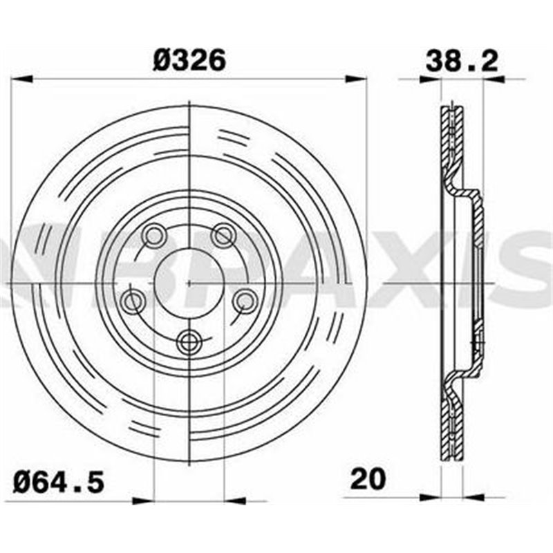 Disc frana Spate DR-ST JAGUAR S-TYPE II. XF I. XF SPORTBRAKE. XJ. XK II 2.0-5.0 01.99- - Brembo-09.B312.11
