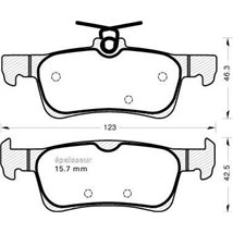 Set placute frana Spate PEUGEOT 308 II. 308 II-KOMBI. 308-HATCHBACK 1.2-2.0D 09.13-06.21 - Brembo-P 61 126
