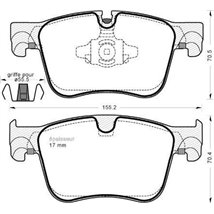 Set placute frana Fata . DS DS 7. CITROEN BERLINGO. BERLINGO-MINIVAN. C4 GRAND PICASSO II. C4 PICASSO II. C4 SPACETOURER. C5 AIR