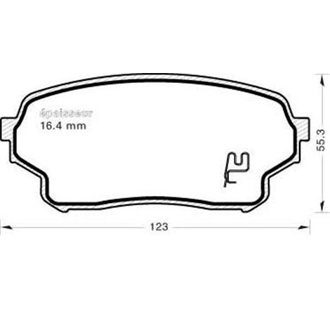 Set placute frana Fata SUZUKI GRAND VITARA I 2.0-2.0D 03.98-09.05 - Brembo-P 79 019