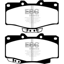 Set placute frana Fata TOYOTA 4 RUNNER II. 4 RUNNER III. HILUX IV. HILUX V. HILUX VI. LAND CRUISER. LAND CRUISER 90. VW TARO 2.2