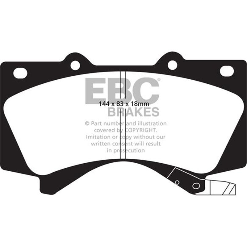 Set placute frana Fata fara optionale. HYUNDAI XG. LEXUS LX. TOYOTA LAND CRUISER 200. LAND CRUISER PRADO. SEQUOIA. TUNDRA 2.5-5.