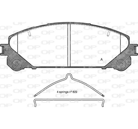 Set placute frana fata STEXUS ES. NX. NX II. RX. TOYOTA CAMRY. HIGHLANDER-KLUGER. PREVIA III. RAV 4 III. RAV 4 IV. RAV 4 V 2.0-3