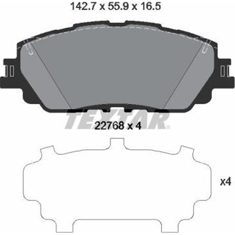 Set placute frana fata STEXUS ES. UX. TOYOTA CAMRY. C-HR. COROLLA CROSS. PRIUS. RAV 4 V 1.2-Electric 10.16- - Brembo-P 83 172