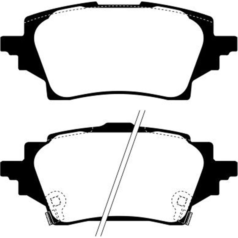 Set placute frana Spate MAZDA 2. SUZUKI SWACE. TOYOTA C-HR. COROLLA. YARIS 1.2-2.0H 10.16- - Brembo-P 83 178