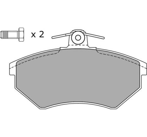Set placute frana Fata AUDI 100 C3. A4 B5. CHERY COWIN. FENGYUN. TIGGO. SEAT CORDOBA. CORDOBA VARIO. IBIZA II. INCA. TOLEDO I. V