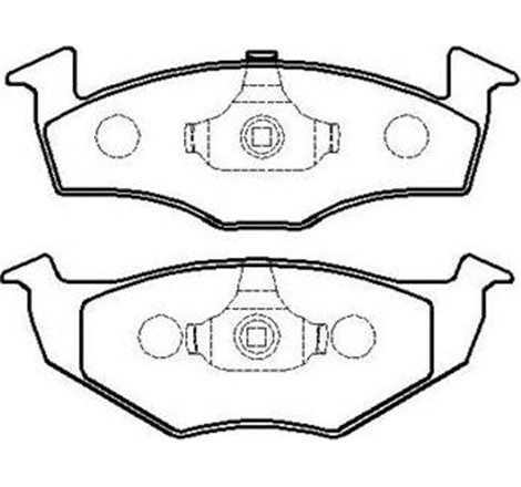 Set placute frana Fata . SEAT CORDOBA. CORDOBA VARIO. IBIZA II. TOLEDO I. VW GOLF III. POLO. POLO III CLASSIC. POLO-KOMBI. VENTO