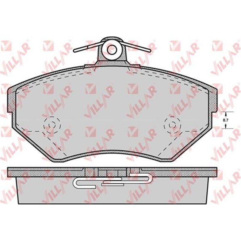 Set placute frana Fata cu suruburi de ghidare a etrierului de frana. AUDI A4 B5. A4 B6. A4 B7. VW PASSAT B5 1.6-3.0 11.94-06.08 
