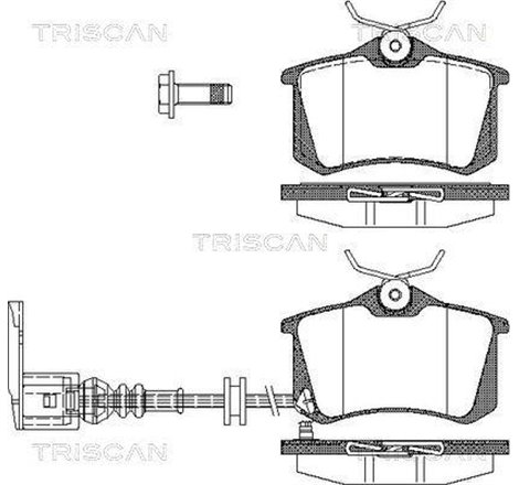 Set placute frana Spate AUDI A2. SEAT CORDOBA. IBIZA III. SKODA FABIA I. FABIA I PRAKTIK. VW GOLF III. LUPO I. POLO. POLO III CL