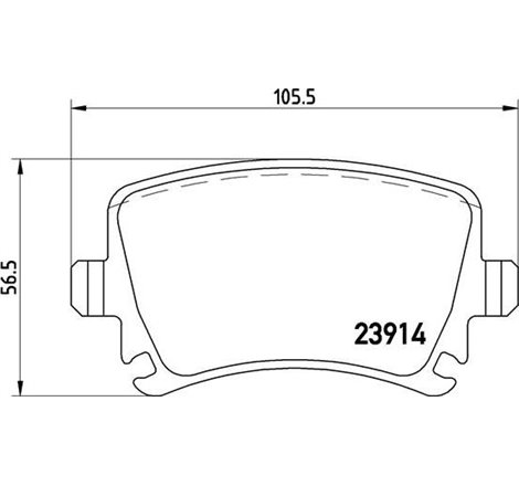 Placute de Frana - tuning. rear. road approval. Yes. AUDI A3. A4 B7. TT. SEAT LEON. LEON SC. LEON ST. SKODA OCTAVIA III. SUPERB 